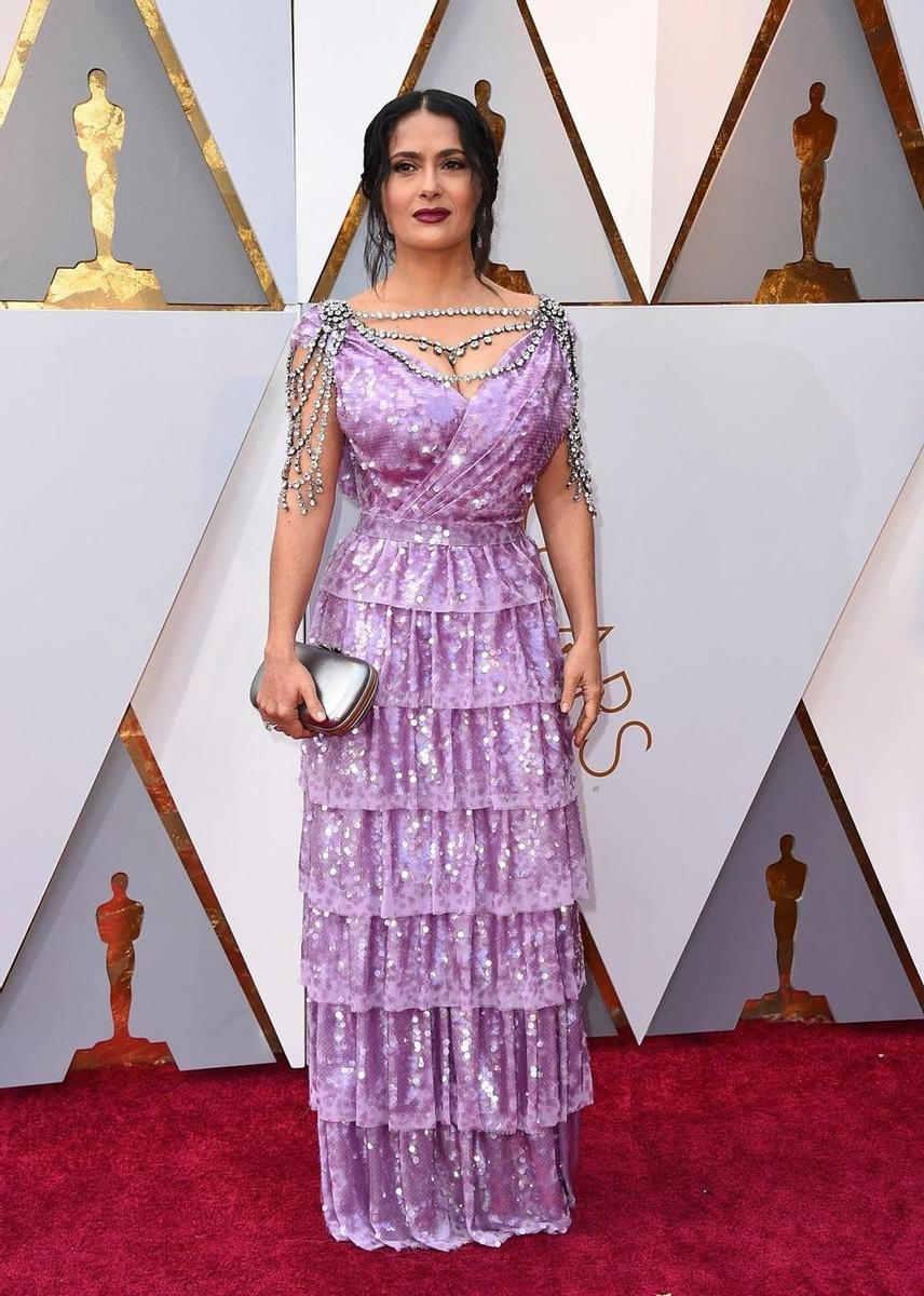 Salma Hayek en los Oscar 2018