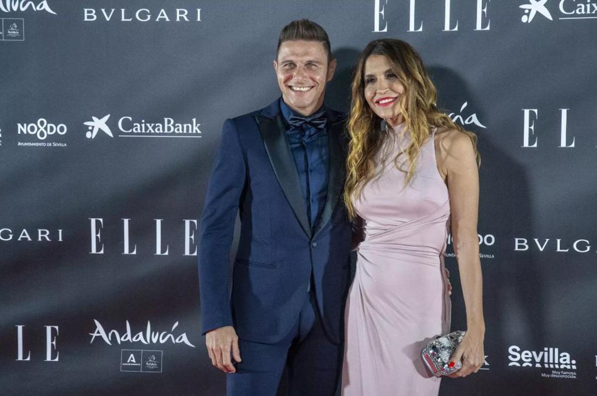 El futbolista Joaquín Sánchez al costat de la seva dona, Susanna Saborido