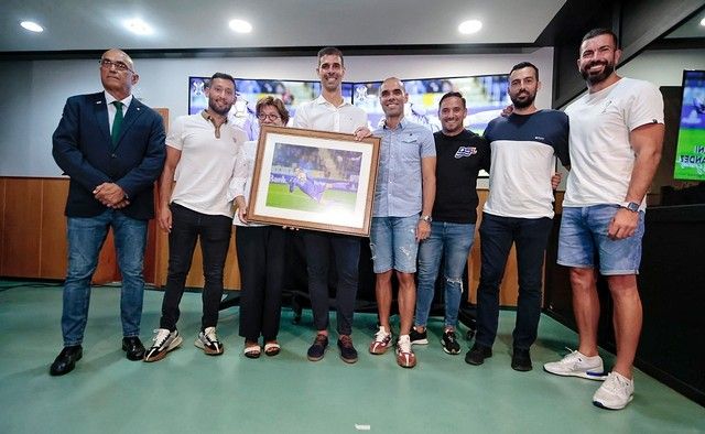 Rueda de prensa del portero del CD Tenerife Dani Hernández