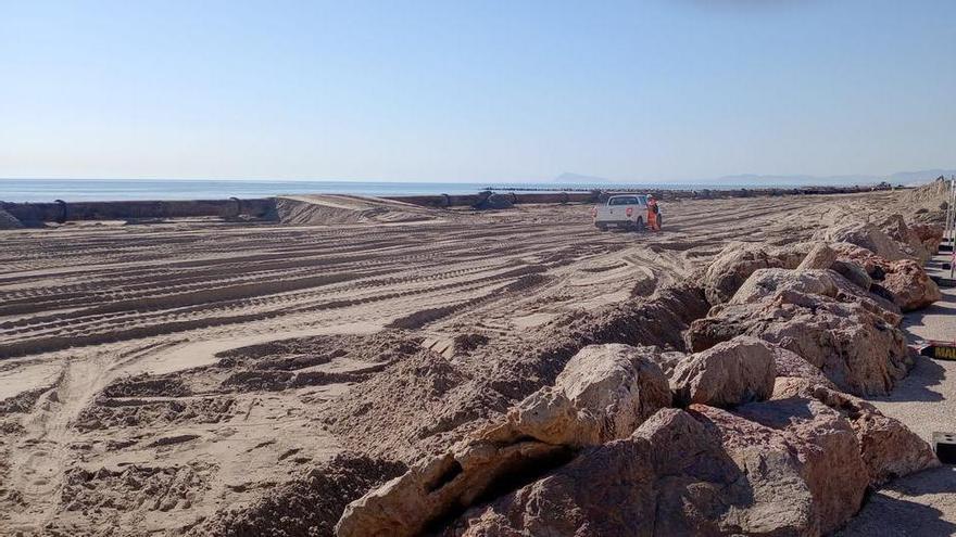 Esta es la nueva imagen de las playas del litoral sur de Cullera