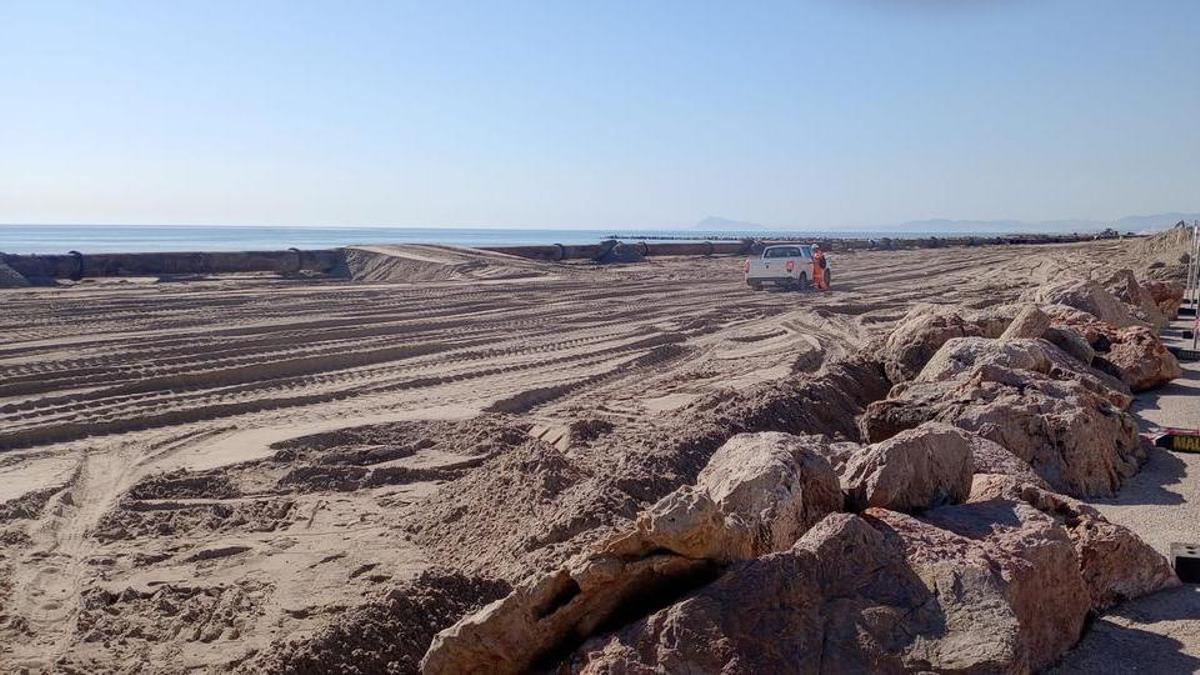 Esta es la nueva imagen de las playas del litoral sur de Cullera