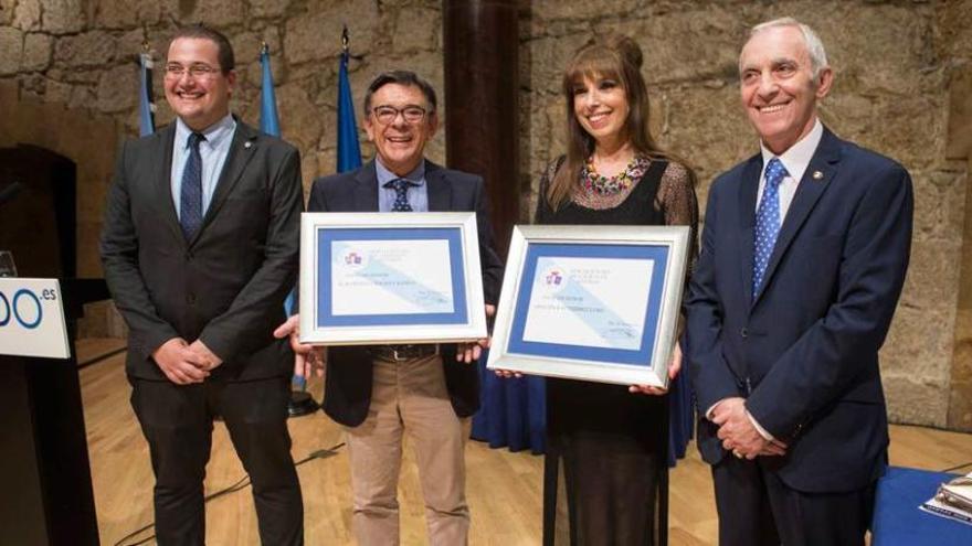 Diego Valiño, Roberto Sánchez Ramos, Tina Gutiérrez y Manuel Fernández Quevedo.