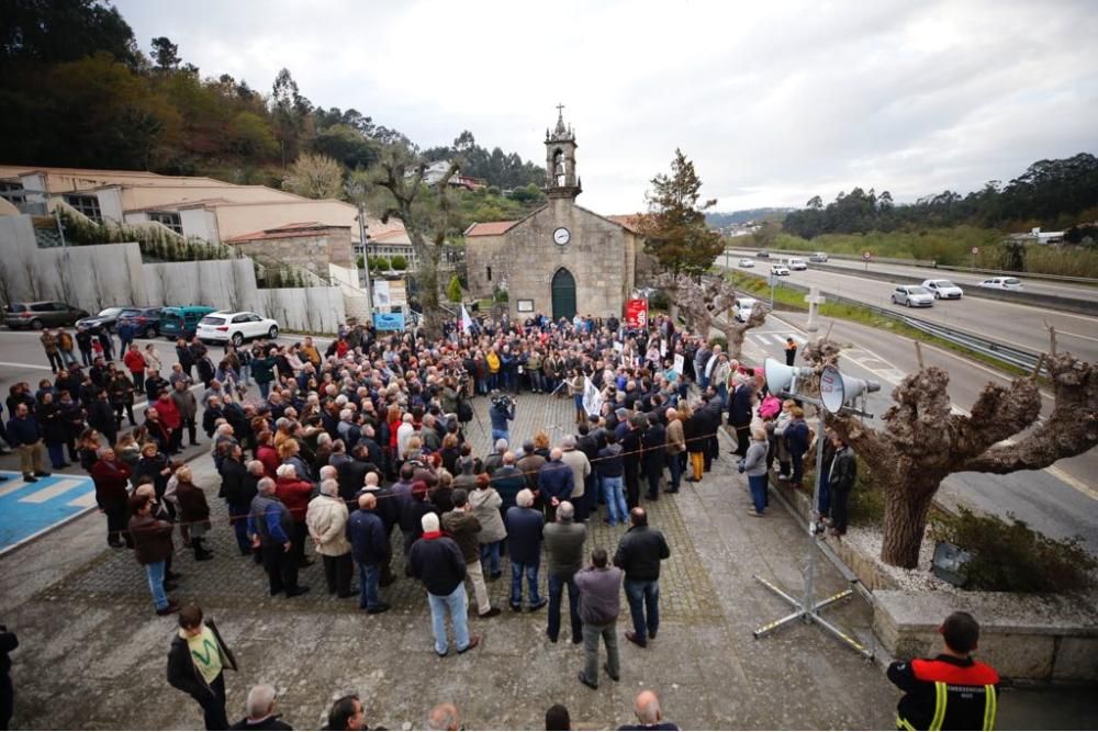 Mos protesta contra la situación de la A-55 // R. Grobas