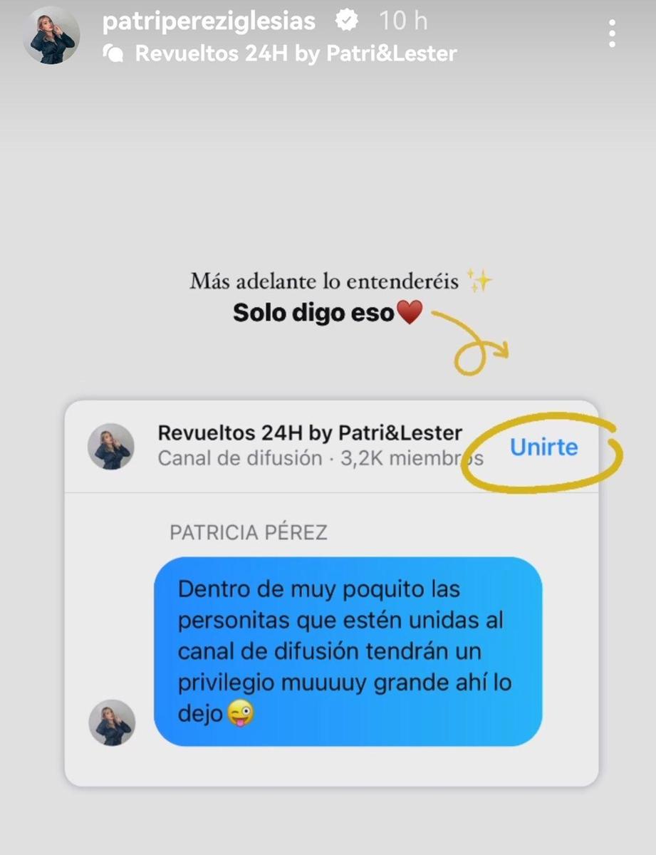 Patri Pérez da pistas de su embarazo