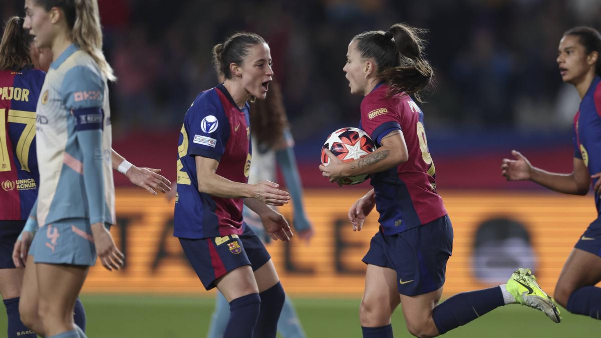 Imágenes del Barça-Manchester City