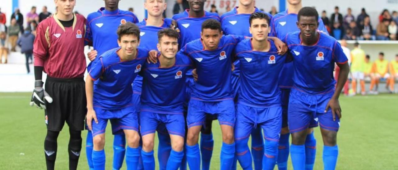 La selección balear cadete en una formación de la segunda ronda.