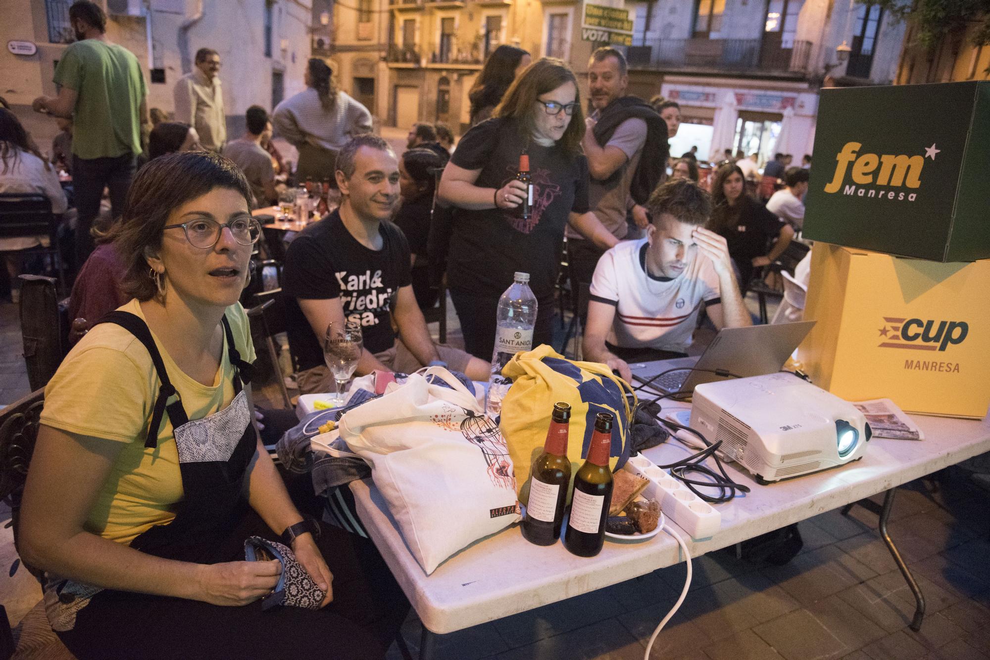 La nit electoral del 28-M, a Manresa