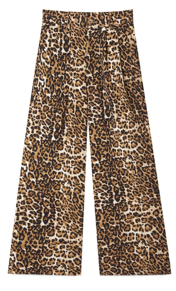 Pantalon culotte animal print, de Stradivarius (9,99 euros)