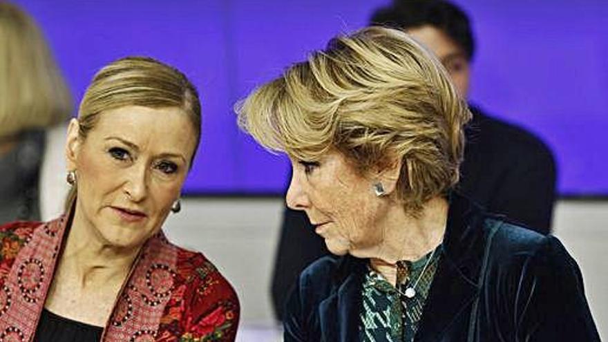 Cristina Cifuentes i Esperanza Aguirre, en una imatge d&#039;arxiu