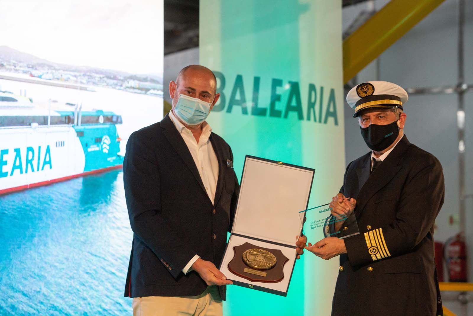 Inauguración del nuevo barco de Baleària, Eleonor Roosevelt.