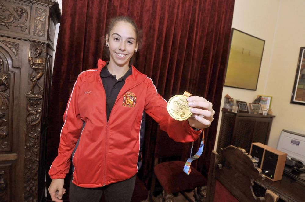 Lena recibe a su campeona del mundo