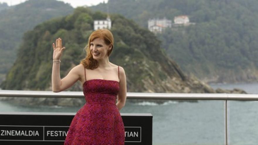 La actriz Jessica Chastain conquista San Sebastián