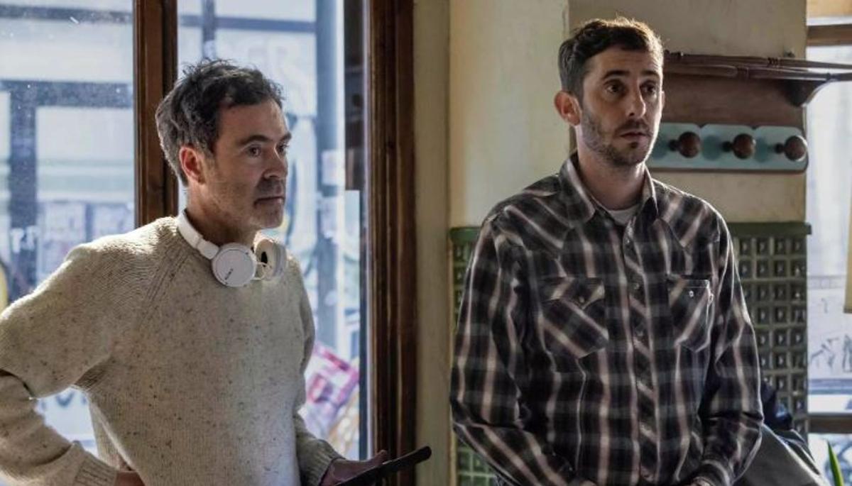 Rodríguez i Auquer, en un moment del rodatge.