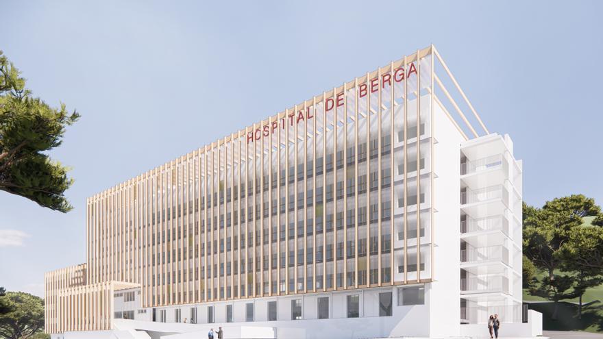 Simulació de com serà la nova façana de l'hospital de Berga