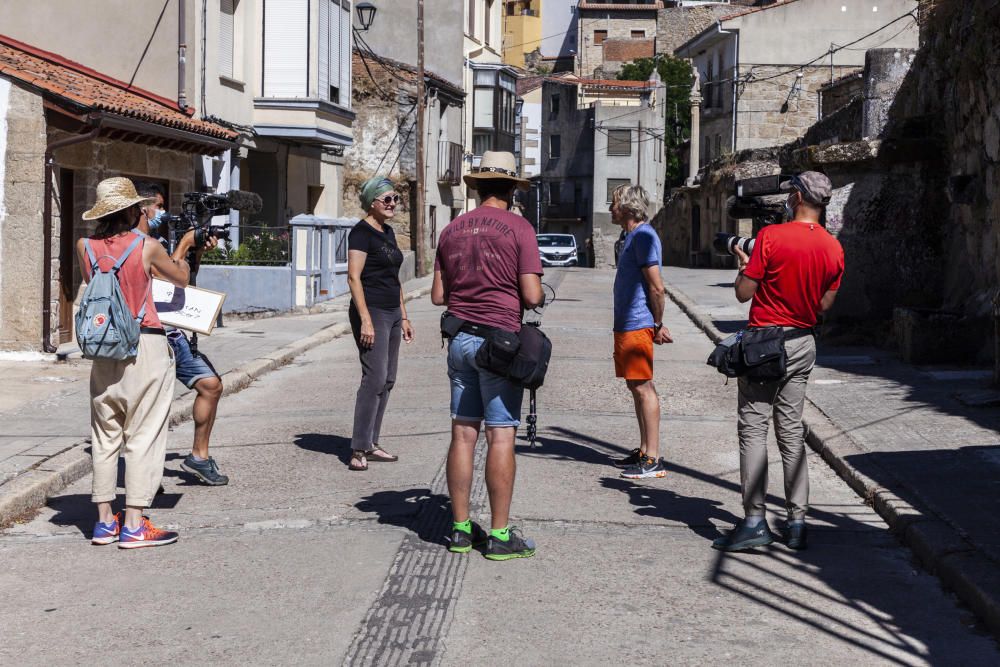 Rodaje de 'Volando Voy' en Fermoselle, Zamora.