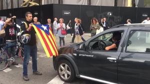 primeras protestas por la sentencia cortes en la avdiagonal con p de grcia