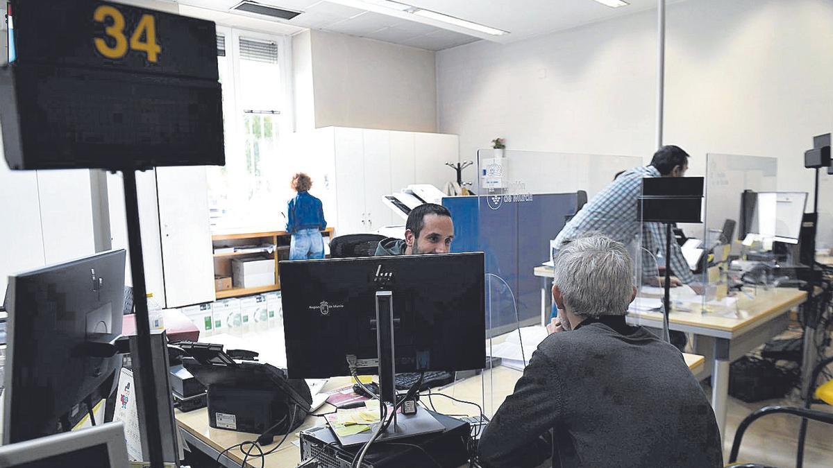 Registro de la Consejería de Hacienda, en Murcia, donde se puede presentar el documento, aunque no formalizarlo.