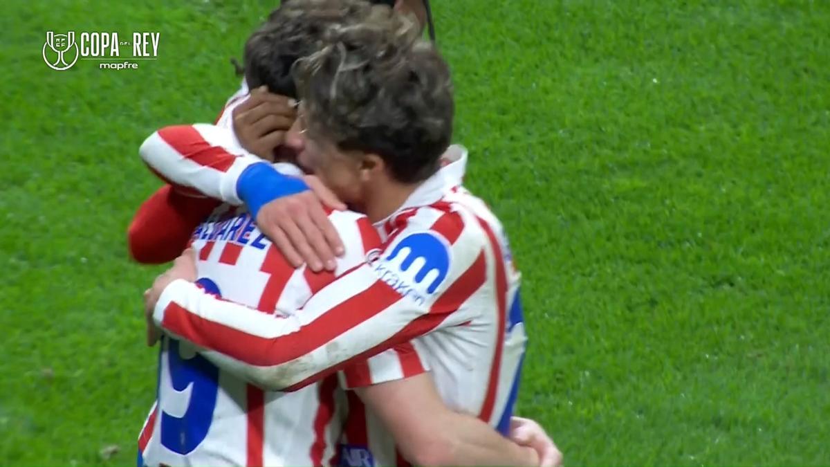 Atlético de Madrid - FC Barcelona: El gol de Julián Álvarez