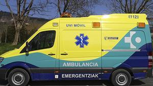 Ambulancia del Servicio de Sanidad vasco.