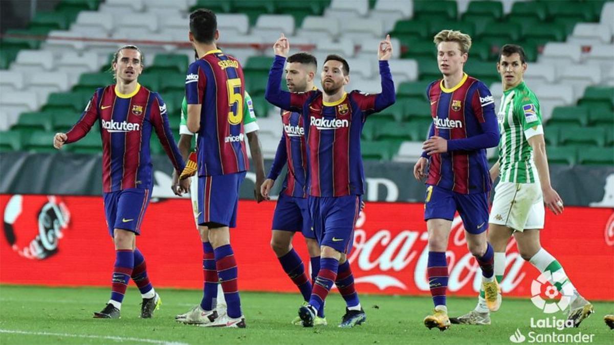 Leo Messi anotó el gol del empate ante el Betis