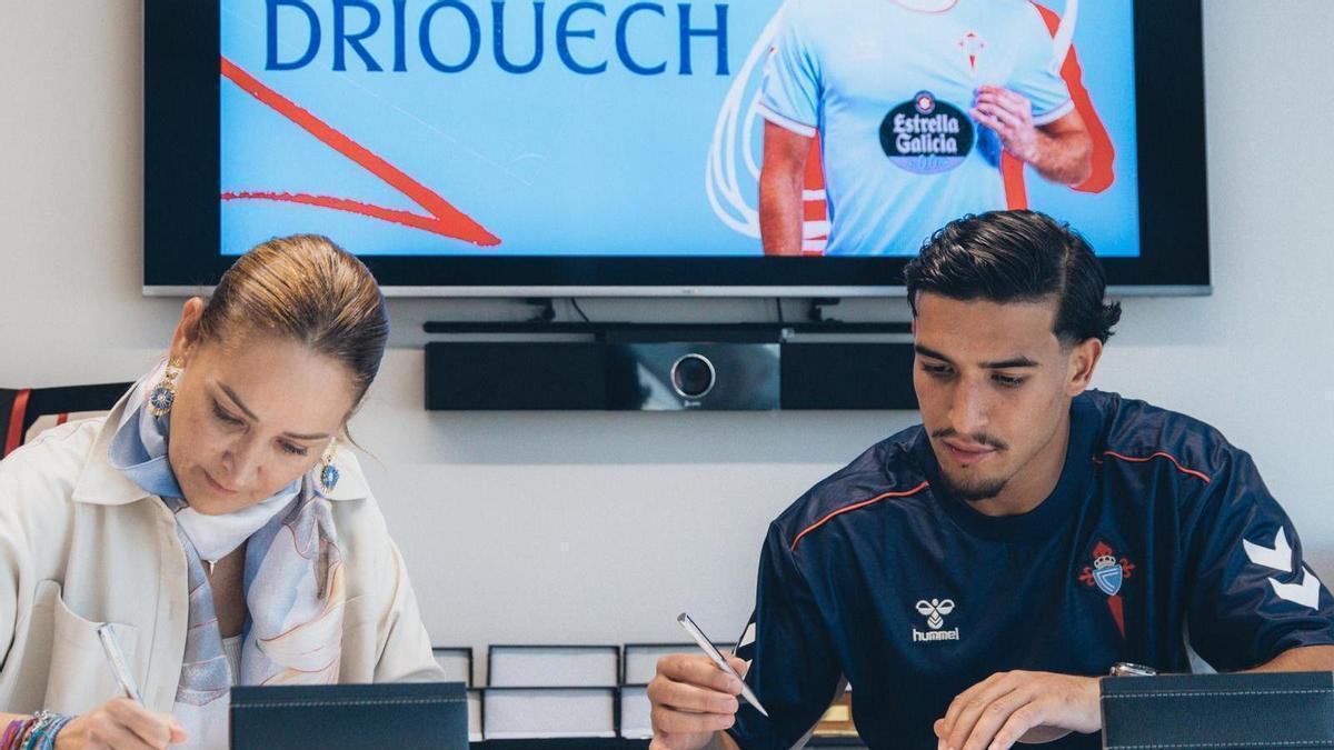 Couhaib Driouech firma por el Celta hasta 2030