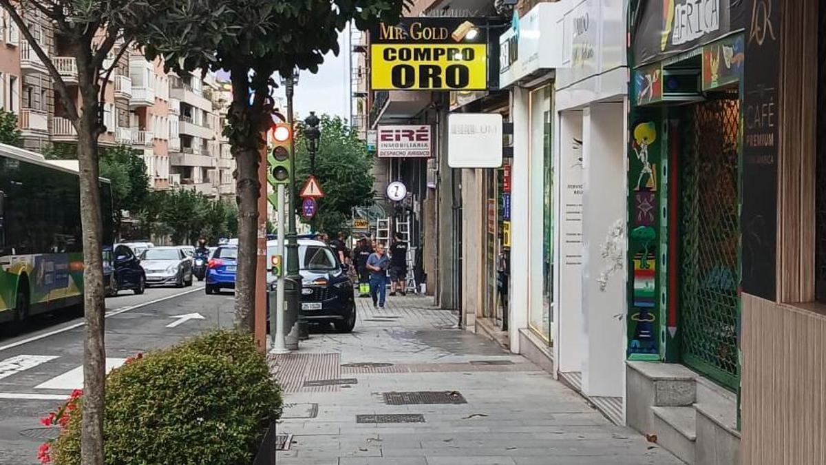 La intervención policial por un conflicto entre propietarios se produjo este lunes en calle Urziaz.