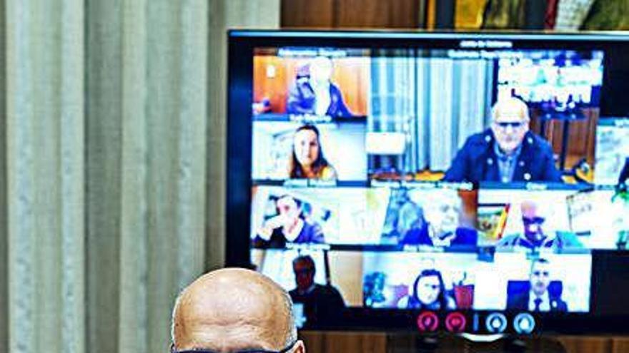 Baltar, en videoconferencia.
