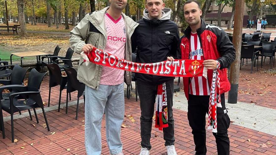 Un color especial para viajar hasta Vitoria: el ambiente del partido del Sporting