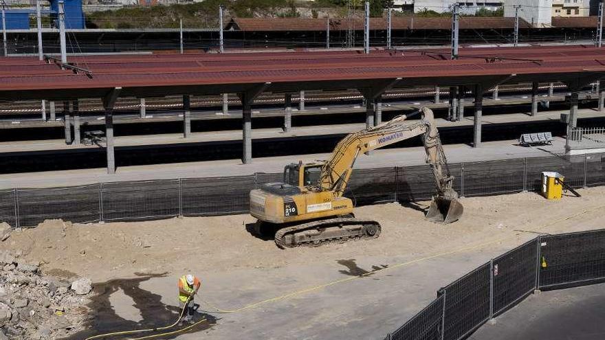 Obras en la estación empalme previas a la llegada del AVE. // Enzo Sarmiento