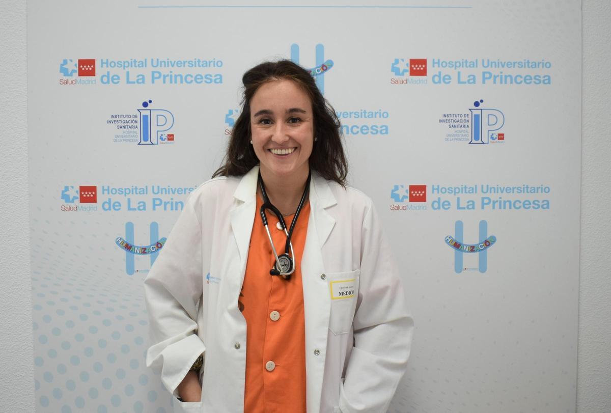 La doctora Marín, en su hospital, La Princesa