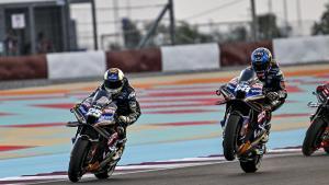 Raúl Fernández y Miguel Oliveira, en el ciurcuito de Lusail.