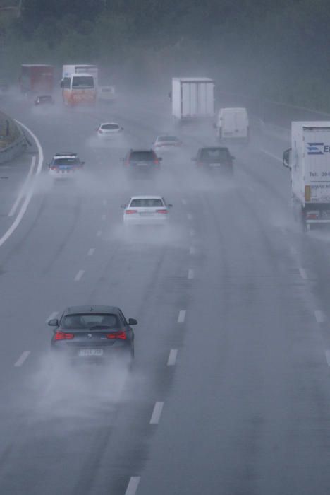 Autopista AP7 al seu pas per Girona