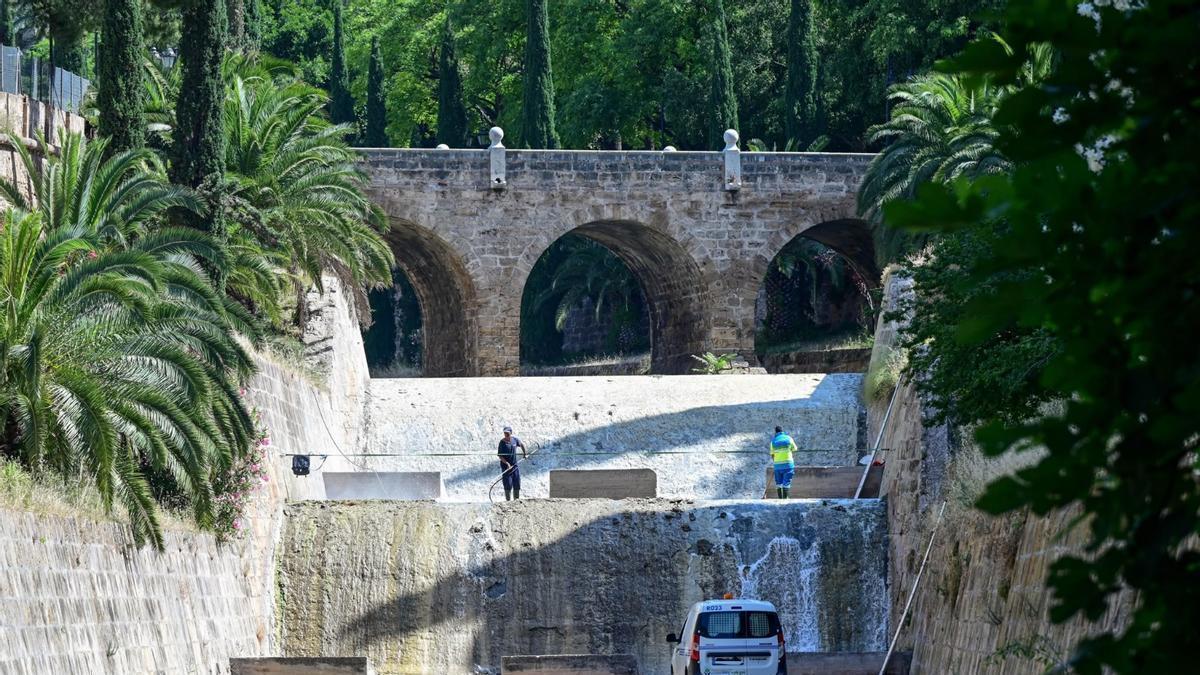 Emaya inicia la limpieza anual y puesta a punto del cauce del torrente de sa Riera