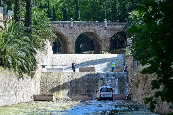 Emaya inicia la limpieza anual y puesta a punto del cauce del torrente de sa Riera