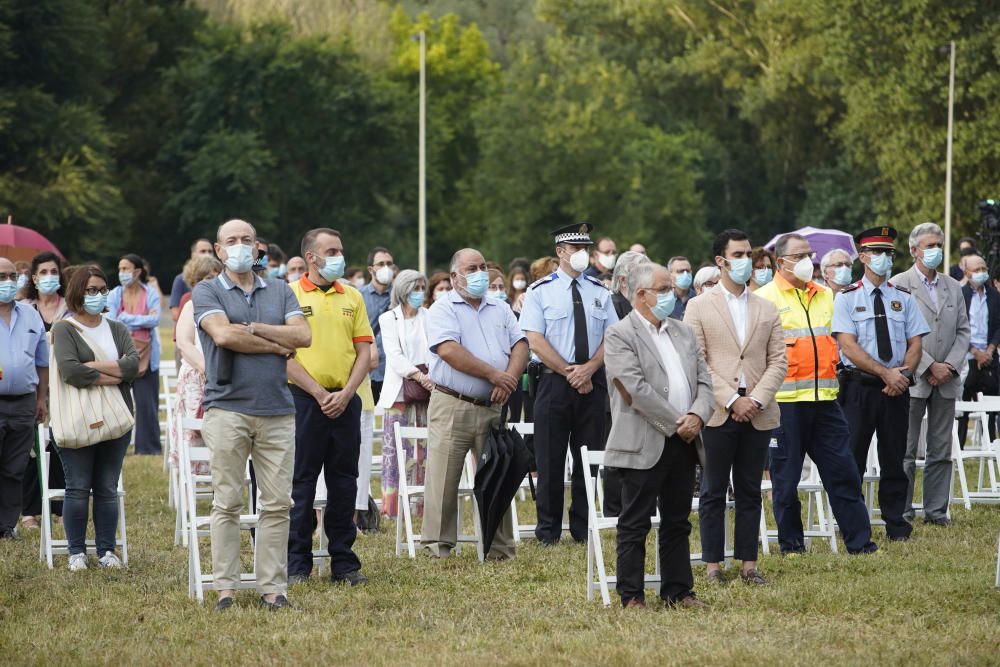 Acte d'homenatge a les víctimes de la covid-19 a Girona