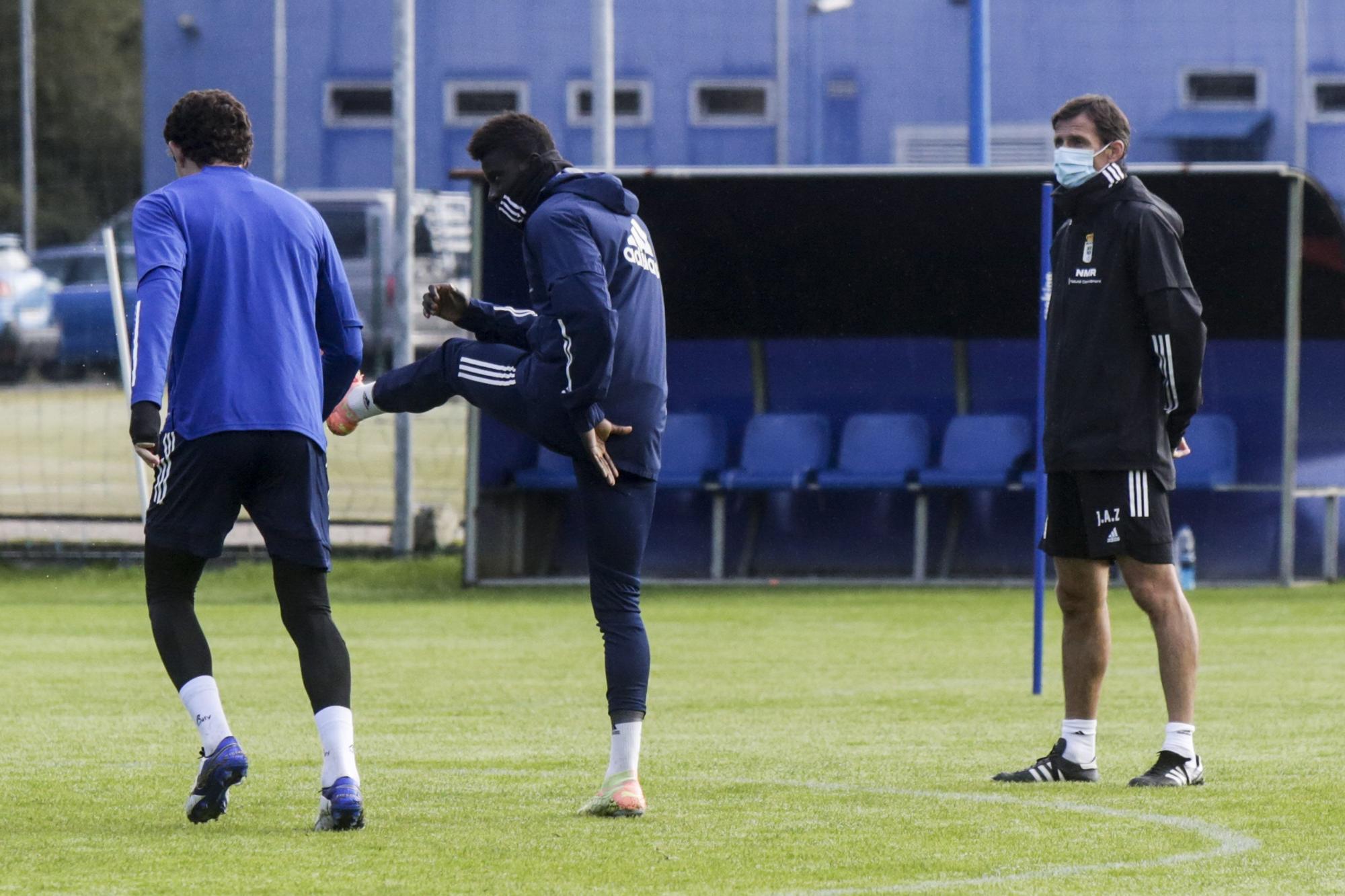 Entrenamiento del Oviedo en El Requexón