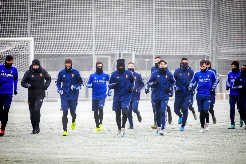 Entrenamiento del 13 de enero del Real Zaragoza