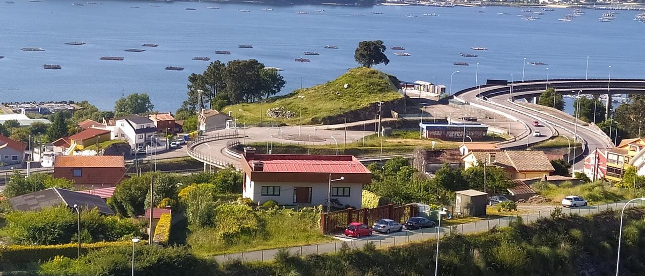 Vista del castro de Torres de Padín, en Teis.