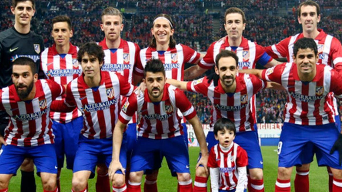 Foto de equipo del Atlético de Madrid, en la temporada 2013-2014.