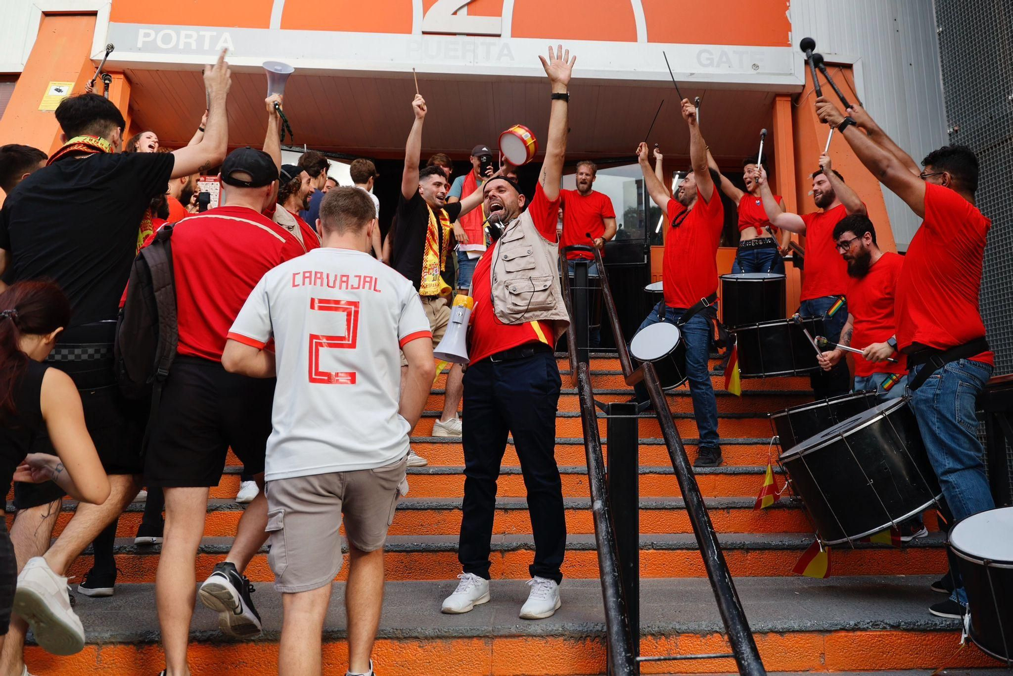 La Fonteta acoge con pantallas gigantes la semifinal de España en la Eurocopa