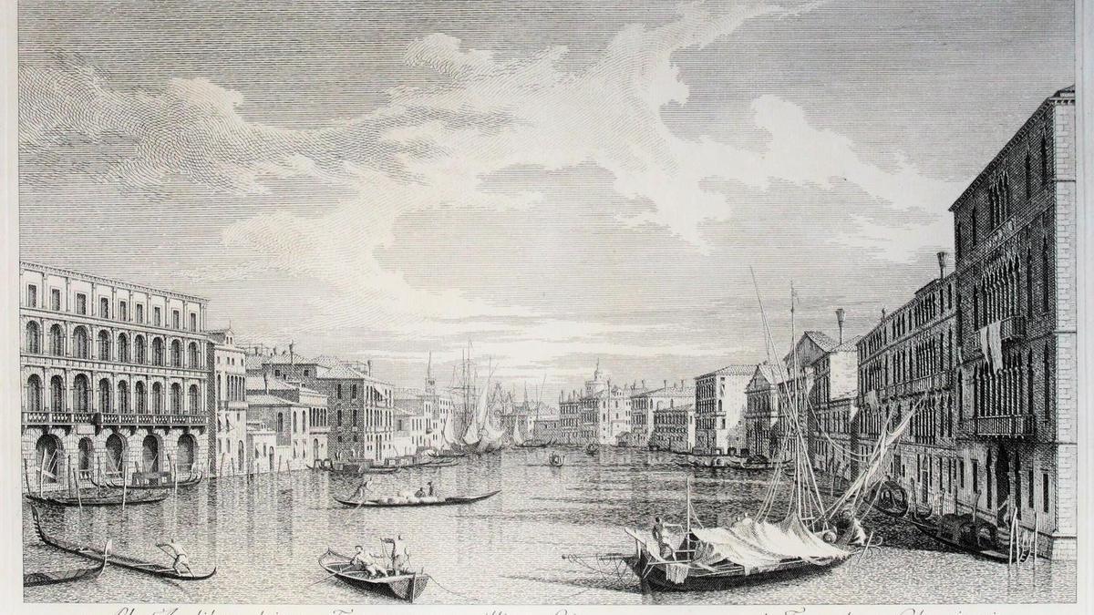 &quot;El Gran Canal des del palazzo Foscari a la Caritat&quot;, d'Antonio Visentini (cap a 1735)