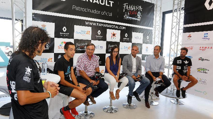 Presentación de la prueba, ayer, en las instalaciones de Renault en Arrecife.