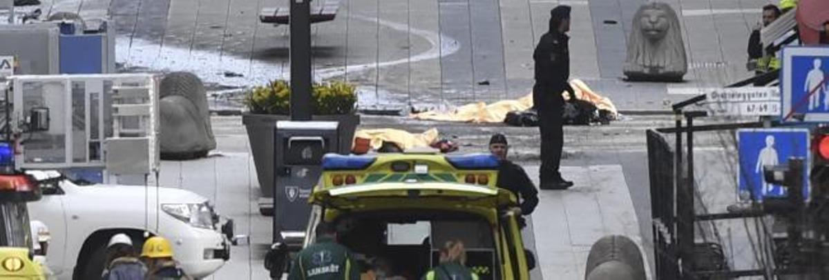 Un camión atropella a varios peatones en Estocolmo y causa al menos 4 muertos