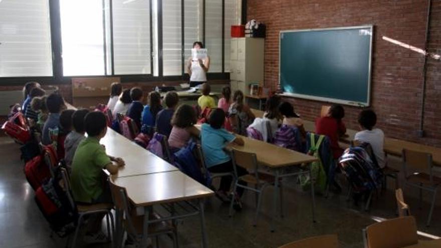 Imatge d&#039;una aula de l&#039;escola Sol i Vent de Vilafant