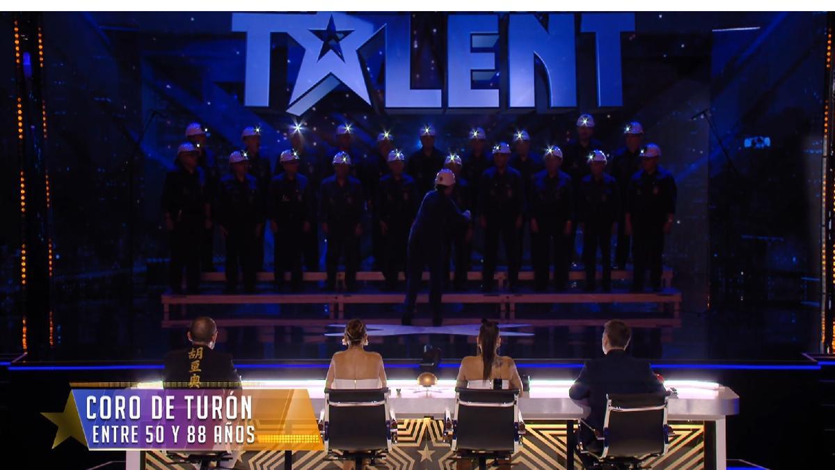 El Coro Minero, durante su actuación en "Got Talent".