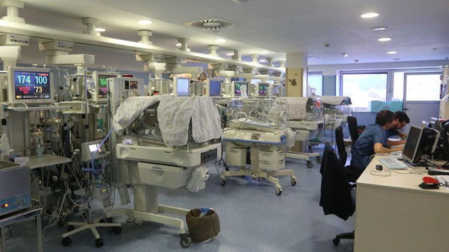 Imagen de archivo de la unidad de Neonatología del Hospital Materno Infantil.