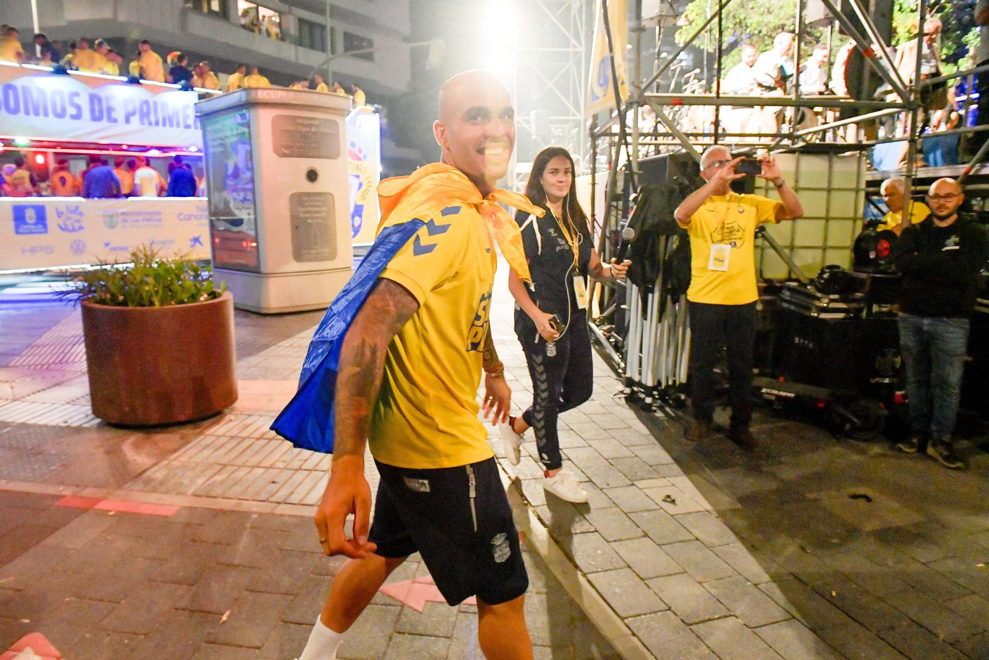 Así fue la celebración por el ascenso de la UD Las Palmas en Mesa y López