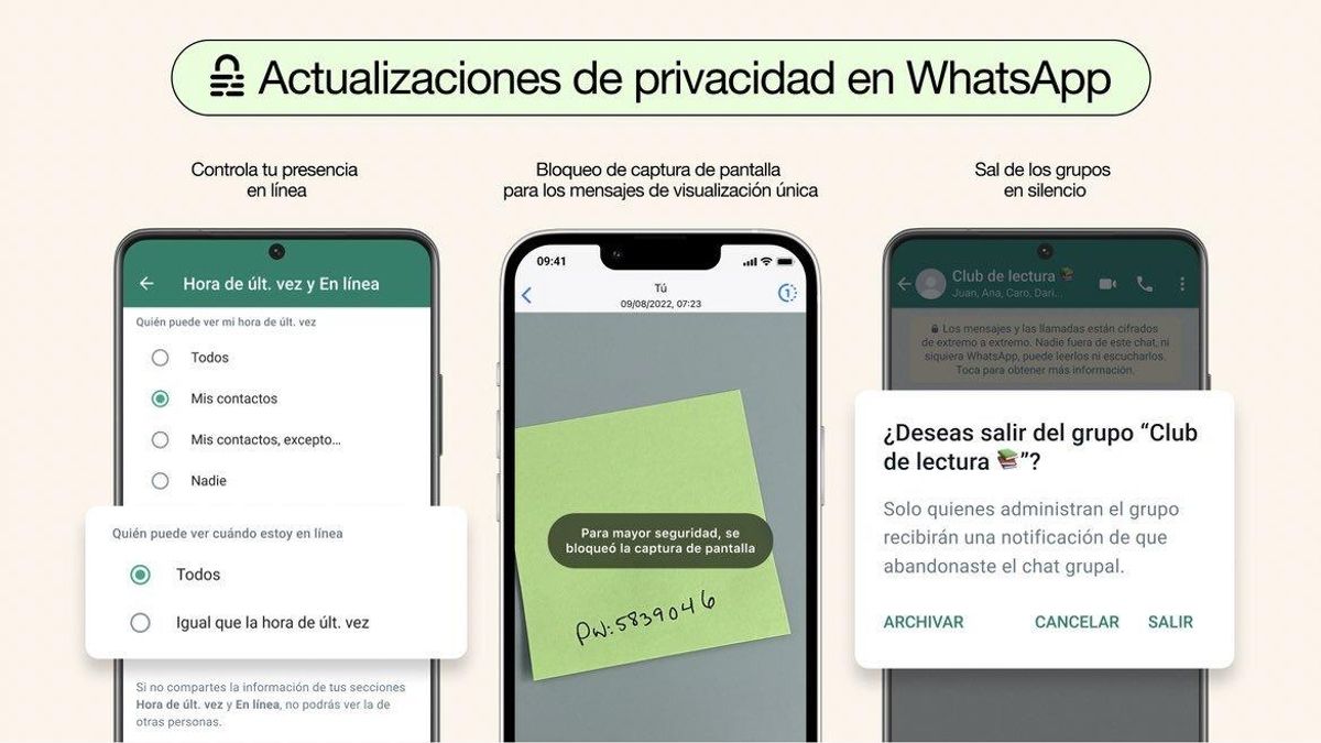 Así se ve la última actualización de Whatsapp que te permite salir de un grupo sin avisar