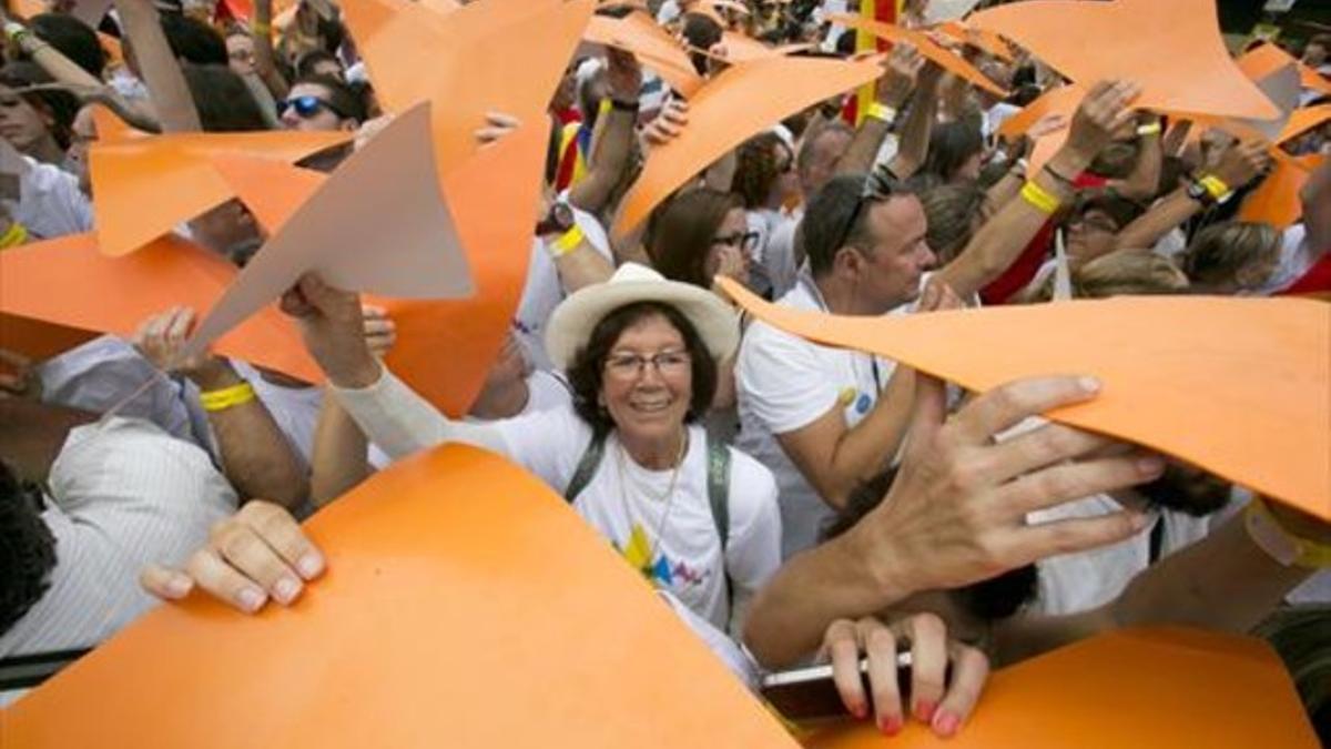 Una imagen de la Via Lliure, el Onze de Setembre.