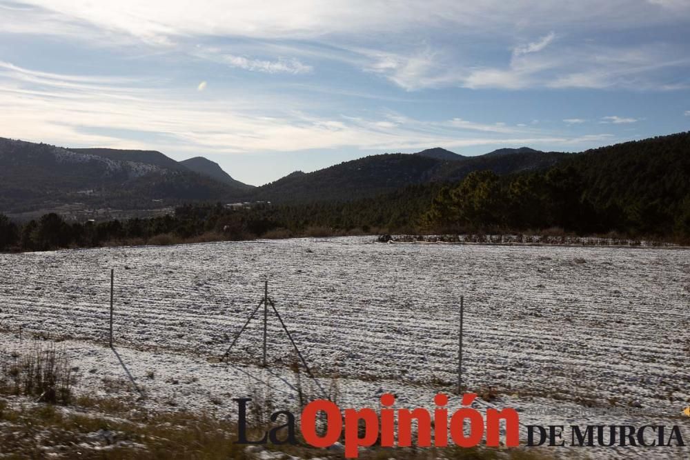 La nieve se deja ver tímidamente en la pedanía mor